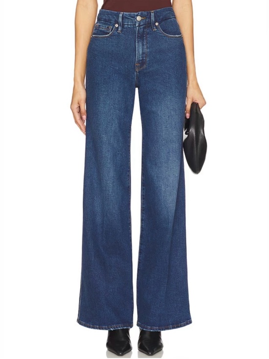 Good American Denim - Good American Good Skate High Waist Wide Leg Jeans Blue383 Size 30